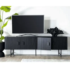 Eleonora tv meubel Remi 4-drs. 170cm zwart