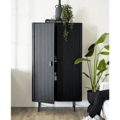 Eleonora wandkast Remi 2-drs. 96cm zwart
