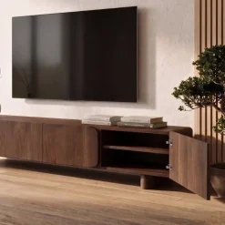 Elin Tv meubel Walnoot Pootjes 170 cm
