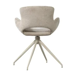 Eliva Eetkamerstoel structure velvet zand set van 2