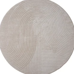 Ella vloerkleed Beige Rond 160x160cm