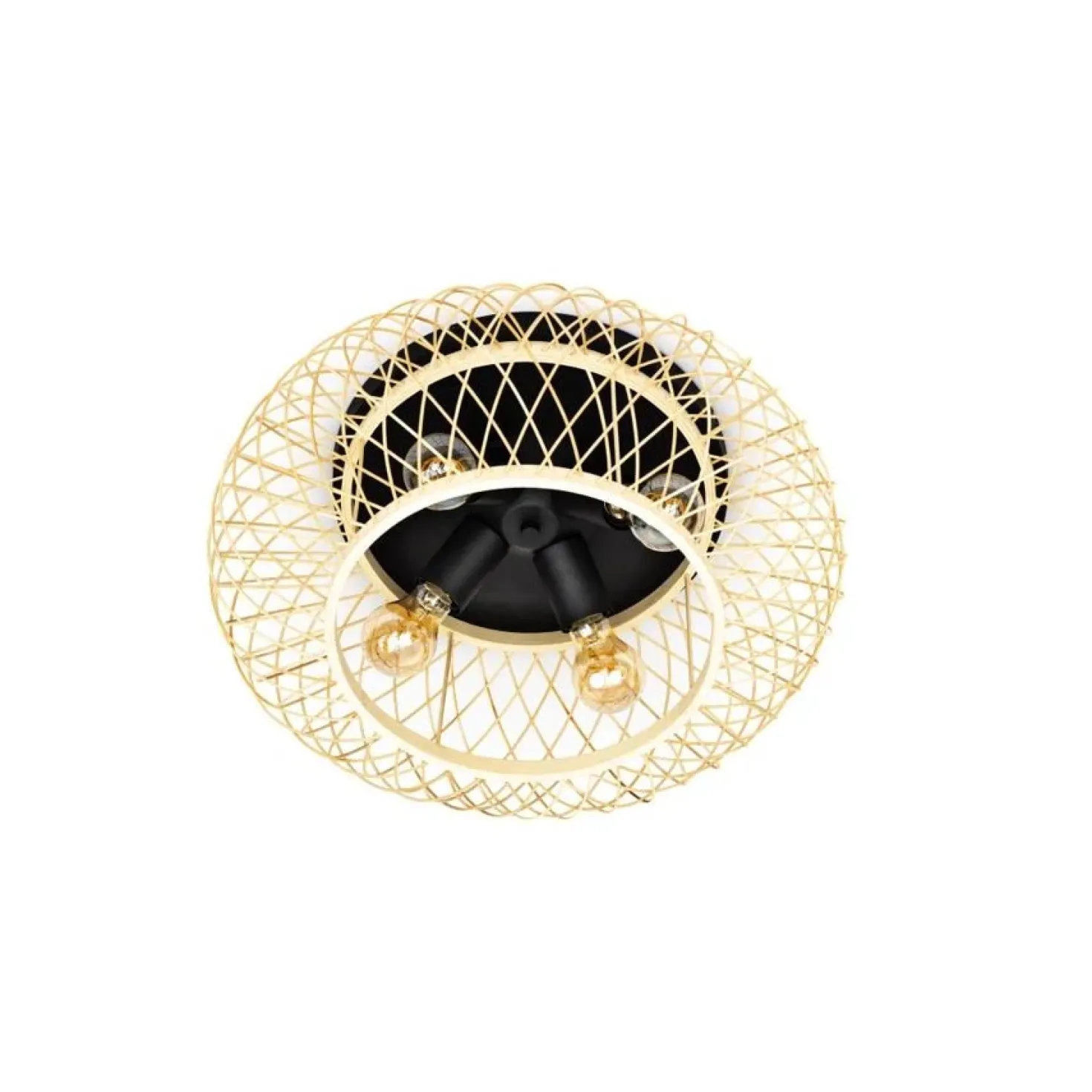 Ellie 4-lichts Plafondlamp rotan 50cm