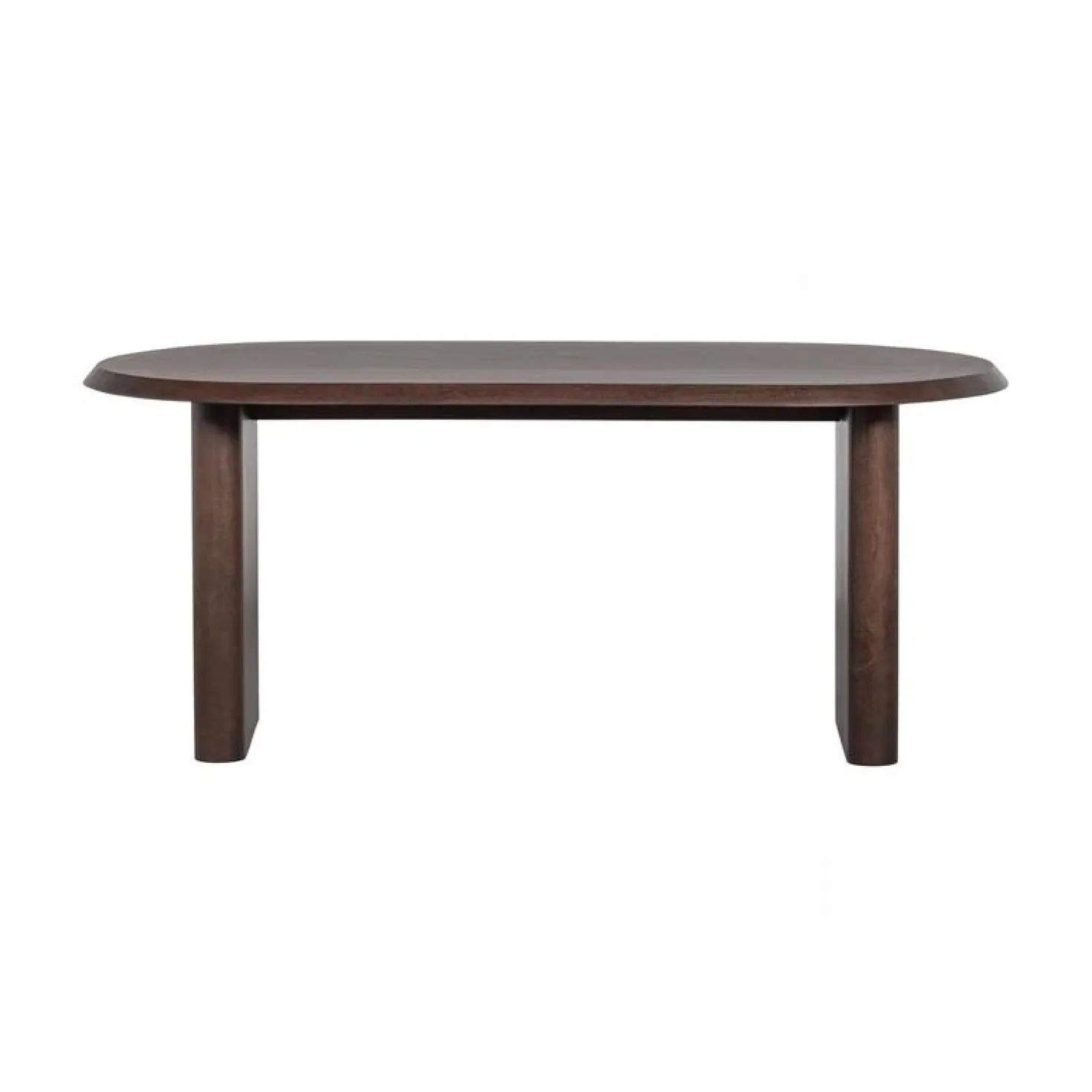 Ellips Eettafel mangohout walnoot 180cm