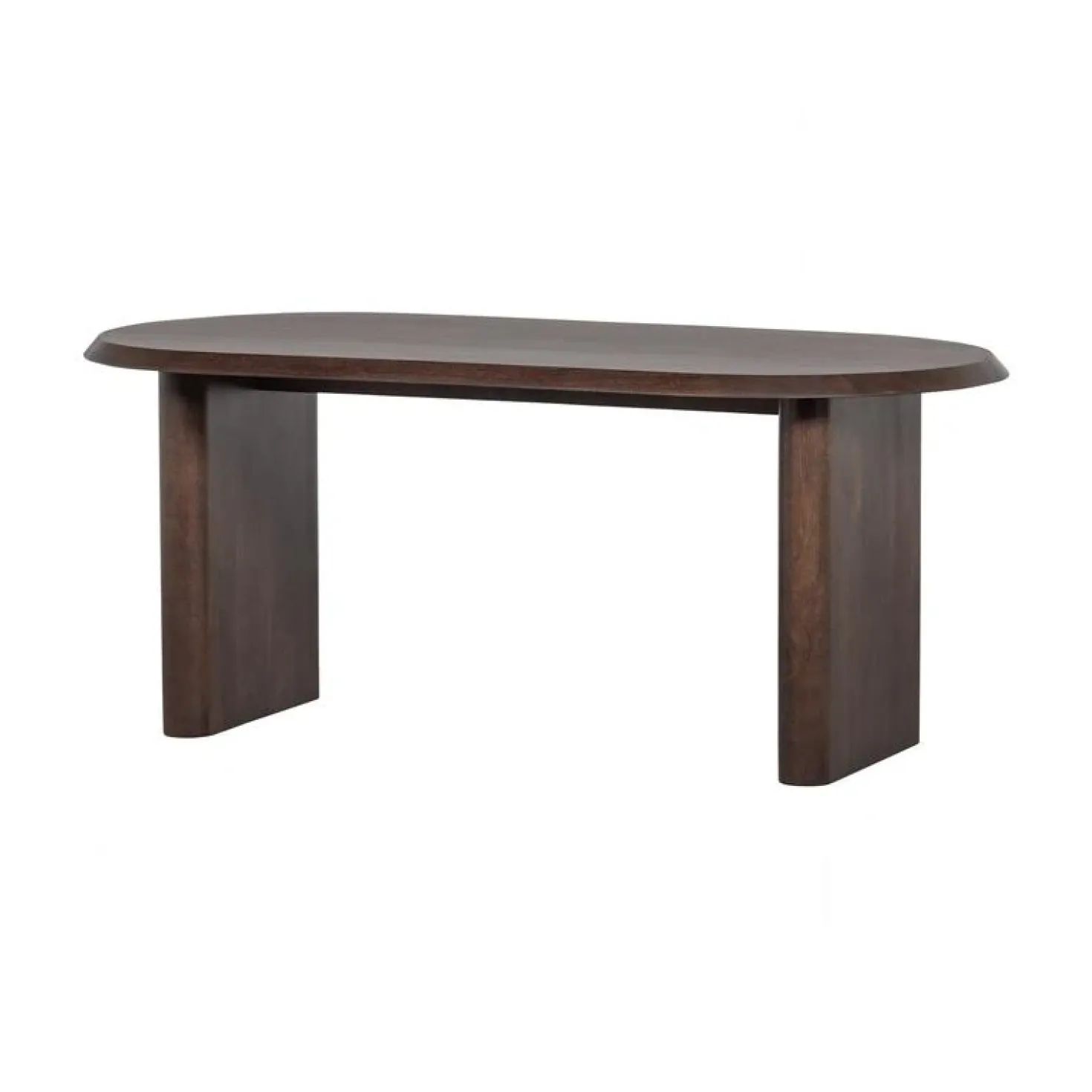 Ellips Eettafel mangohout walnoot 180cm