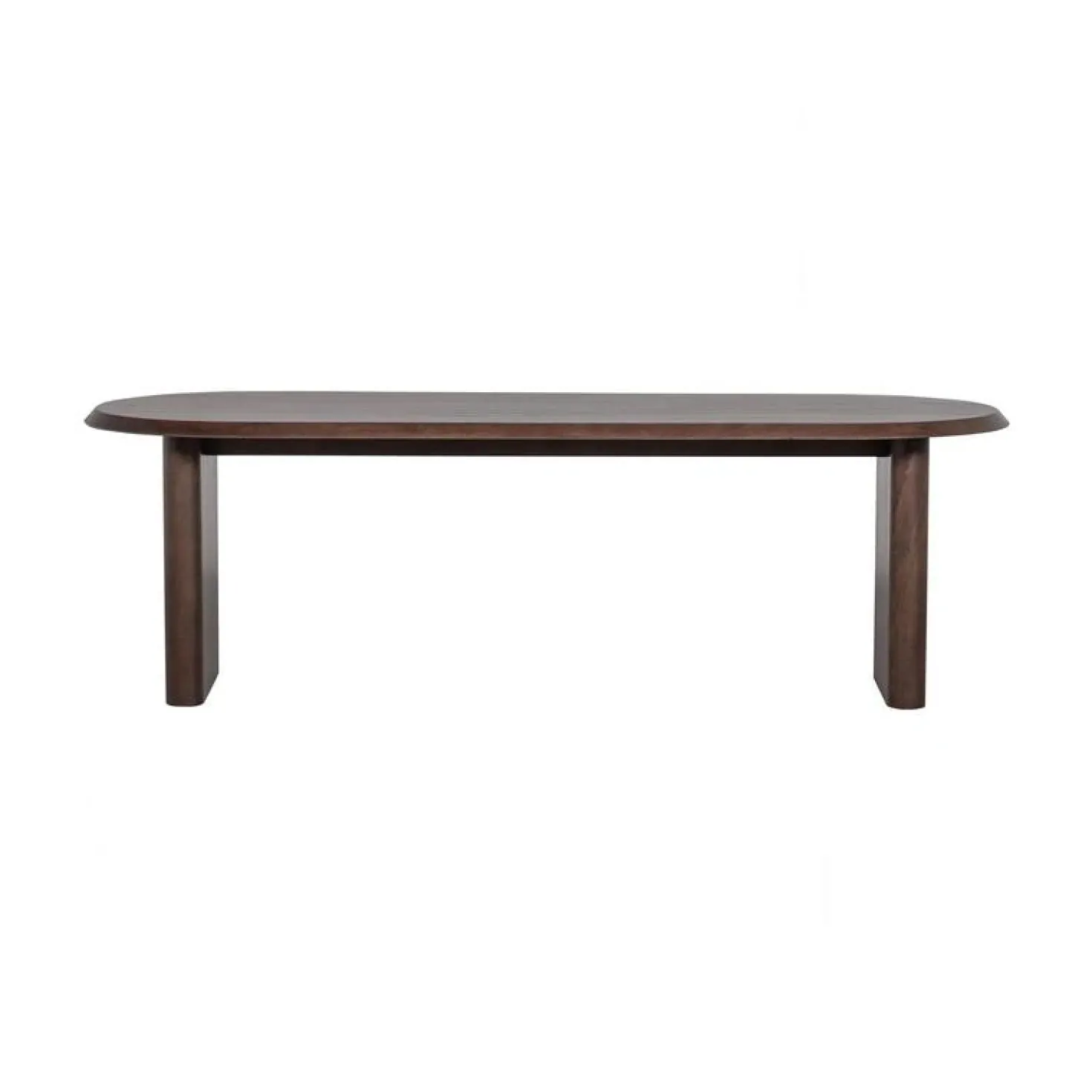 Ellips Eettafel mangohout walnoot 240cm
