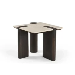 Elodie Bijzettafel Creme Marmer 57 cm