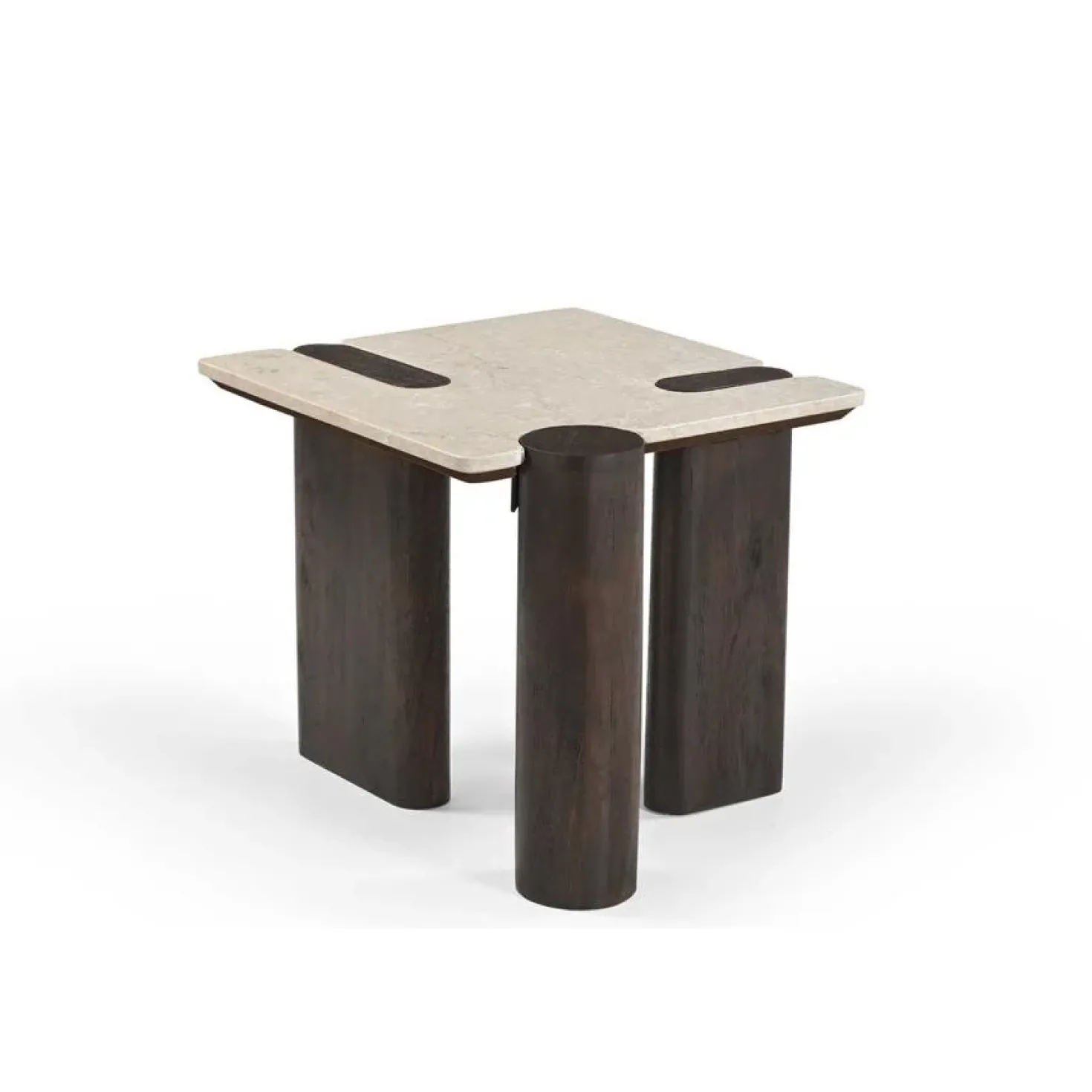 Elodie Bijzettafel Creme Marmer 57 cm