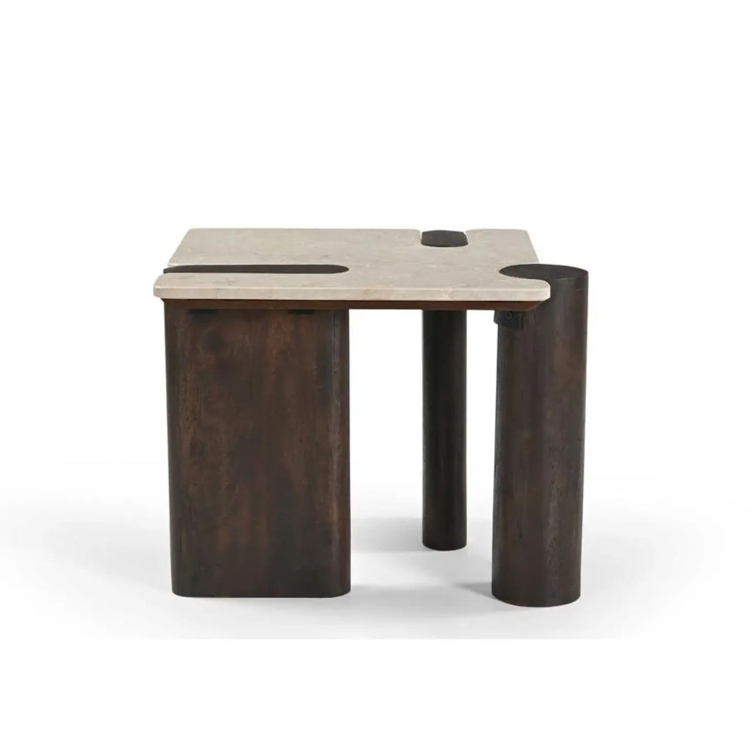Elodie Bijzettafel Creme Marmer 57 cm