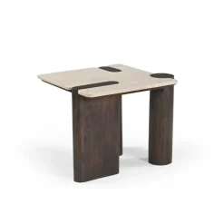Elodie Bijzettafel Creme Marmer 57 cm