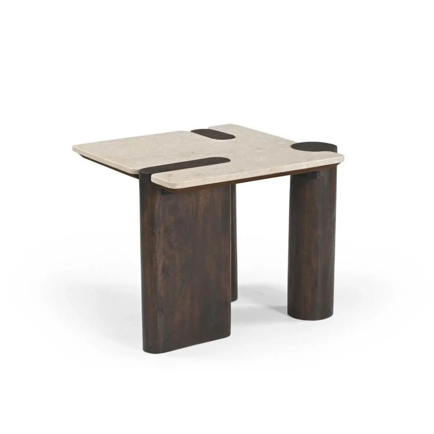 Elodie Bijzettafel Creme Marmer 57 cm