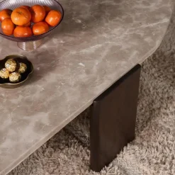 Elodie Salontafel Creme Marmer 128 cm