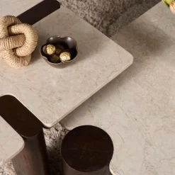 Elodie Salontafel Creme Marmer 128 cm