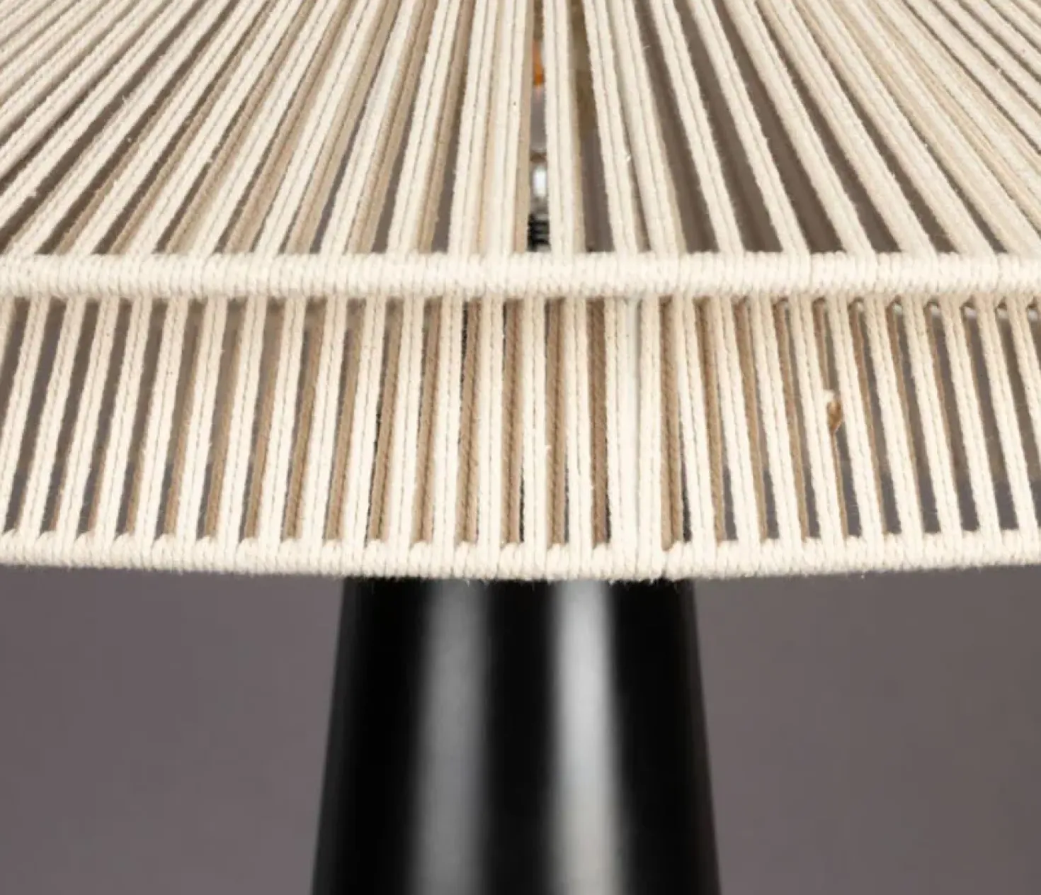 Elon 1-lichts Tafellamp Wit 61cm
