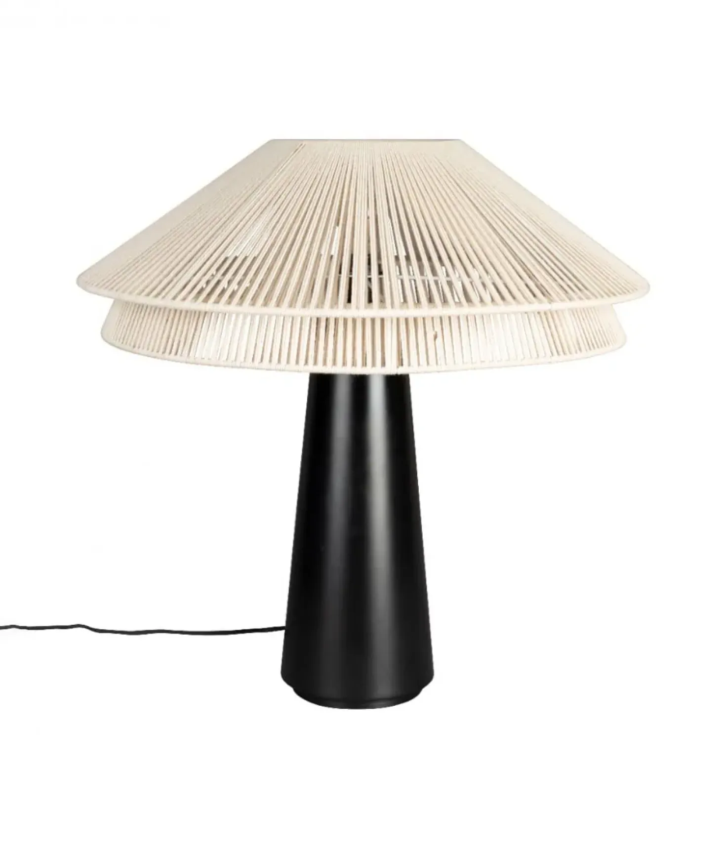 Elon 1-lichts Tafellamp Wit 61cm