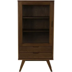 Eloria Vitrinekast laag Bruin 72cm