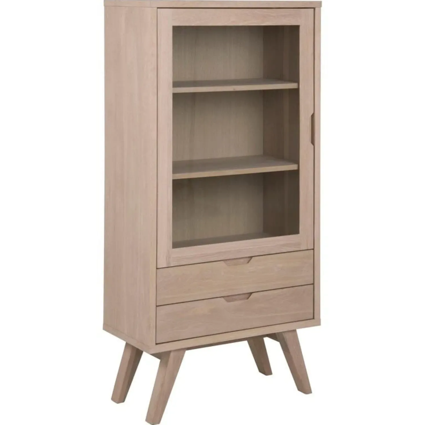 Eloria Vitrinekast laag Naturel 72cm