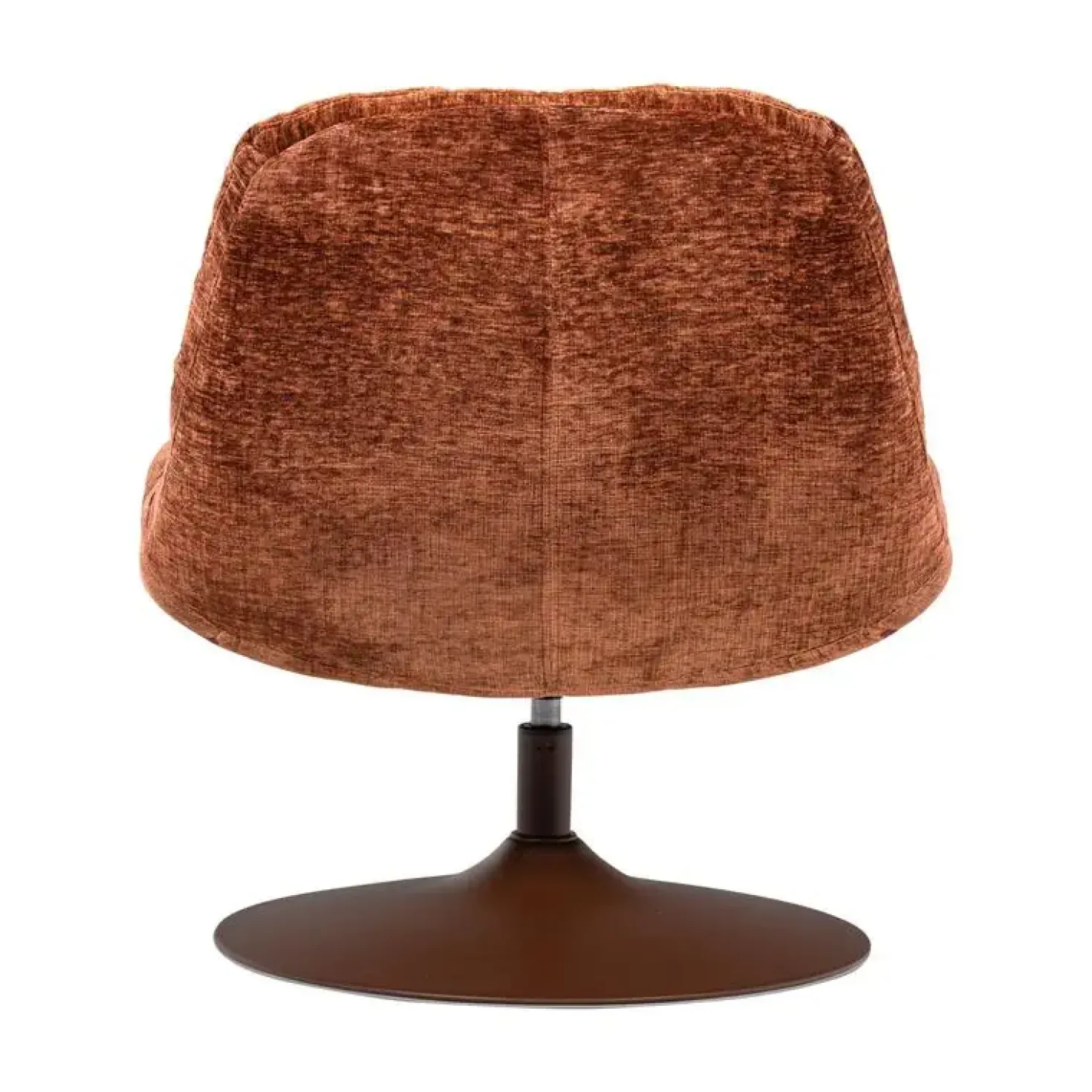 Elvi Draaifauteuil chenille structuur roestbruin