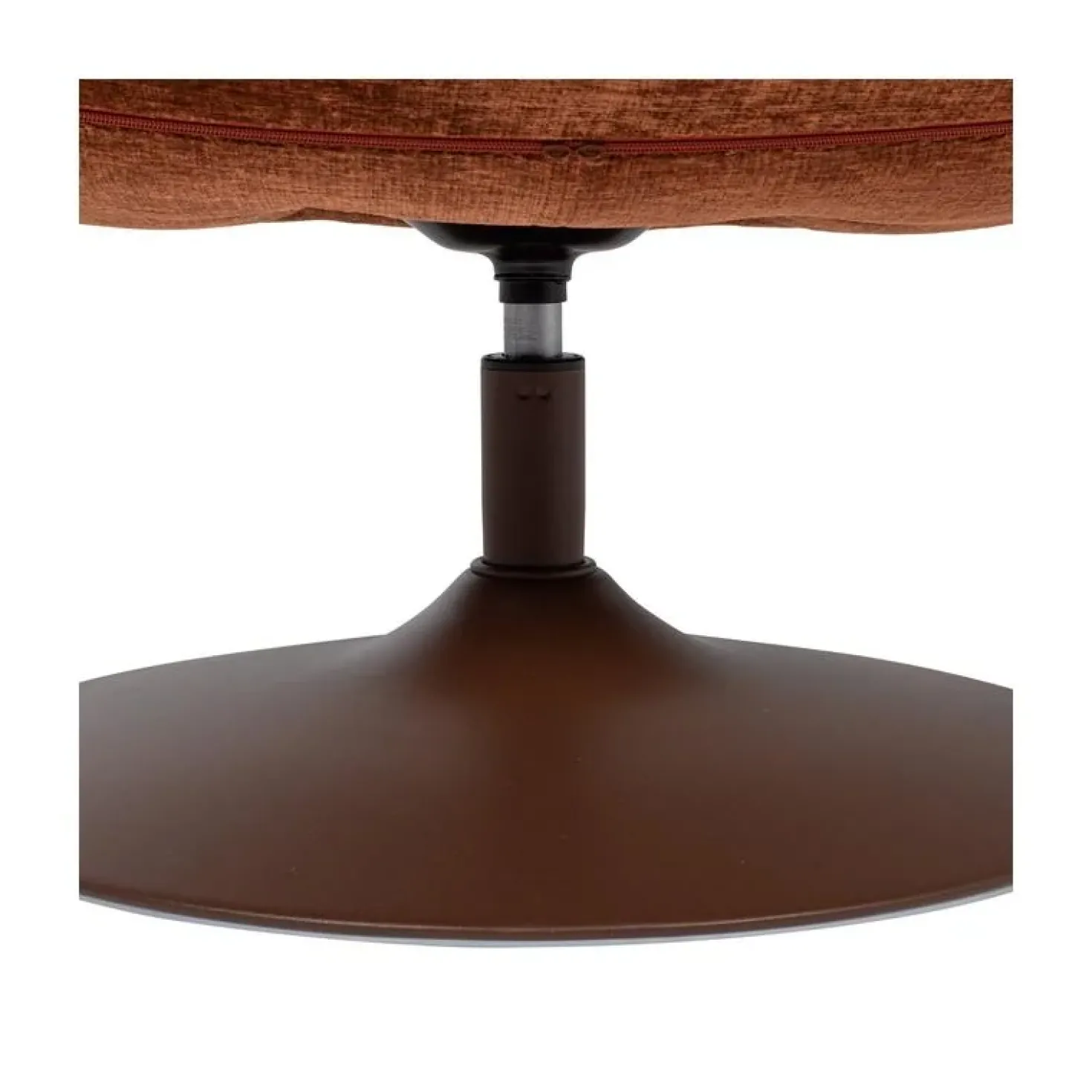 Elvi Draaifauteuil chenille structuur roestbruin