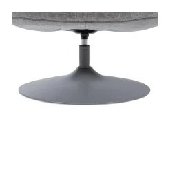 Elvi Draaifauteuil chenille structuur lichtgrijs