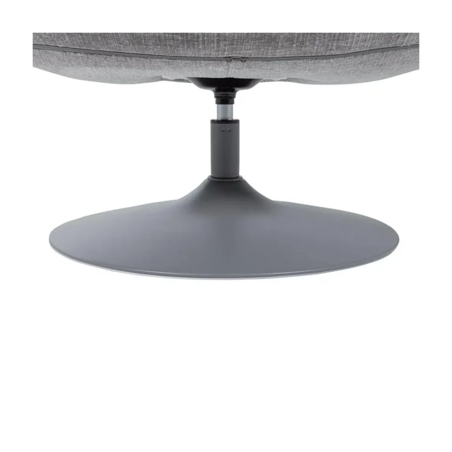 Elvi Draaifauteuil chenille structuur lichtgrijs
