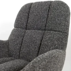 Elvis draaifauteuil Boucle Antraciet