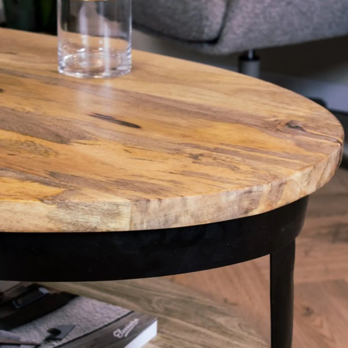 Emmy salontafel industrieel 120cm ovaal