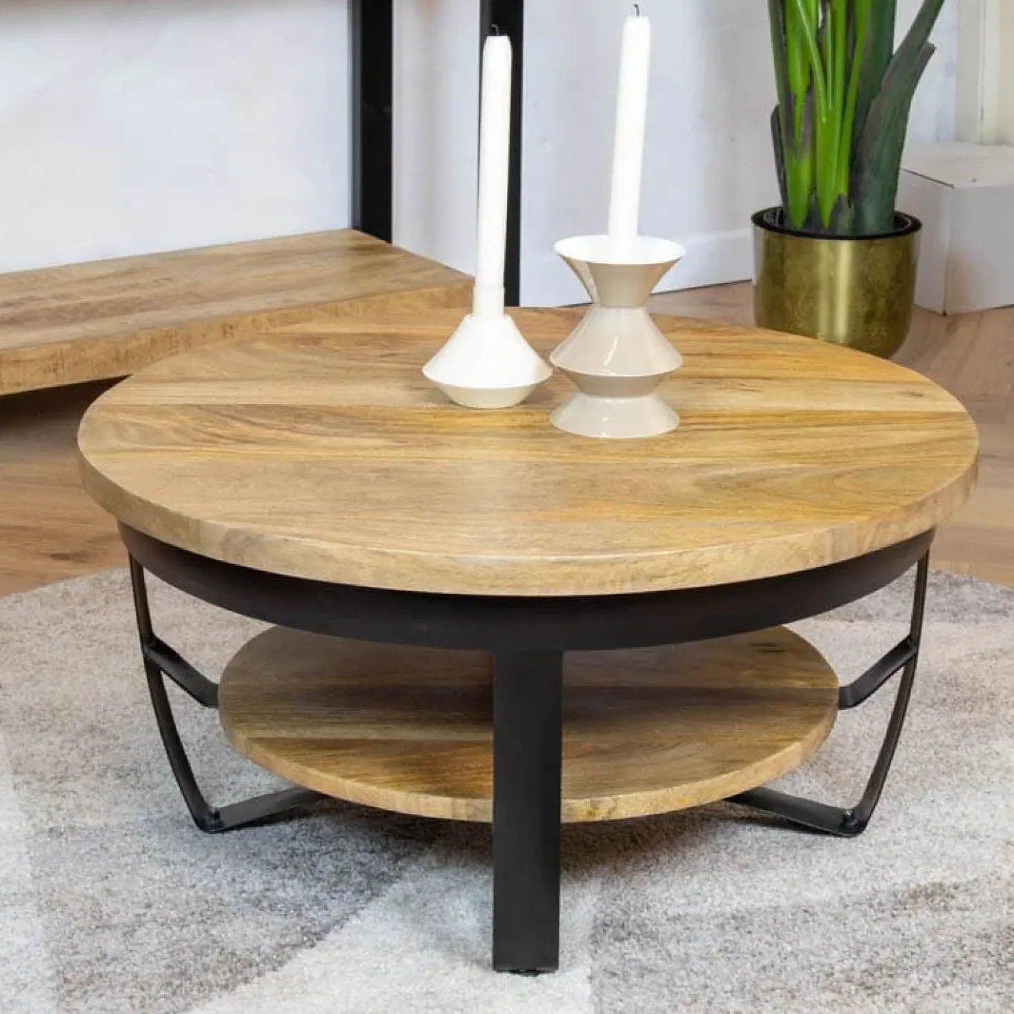 Emmy salontafel industrieel 70cm