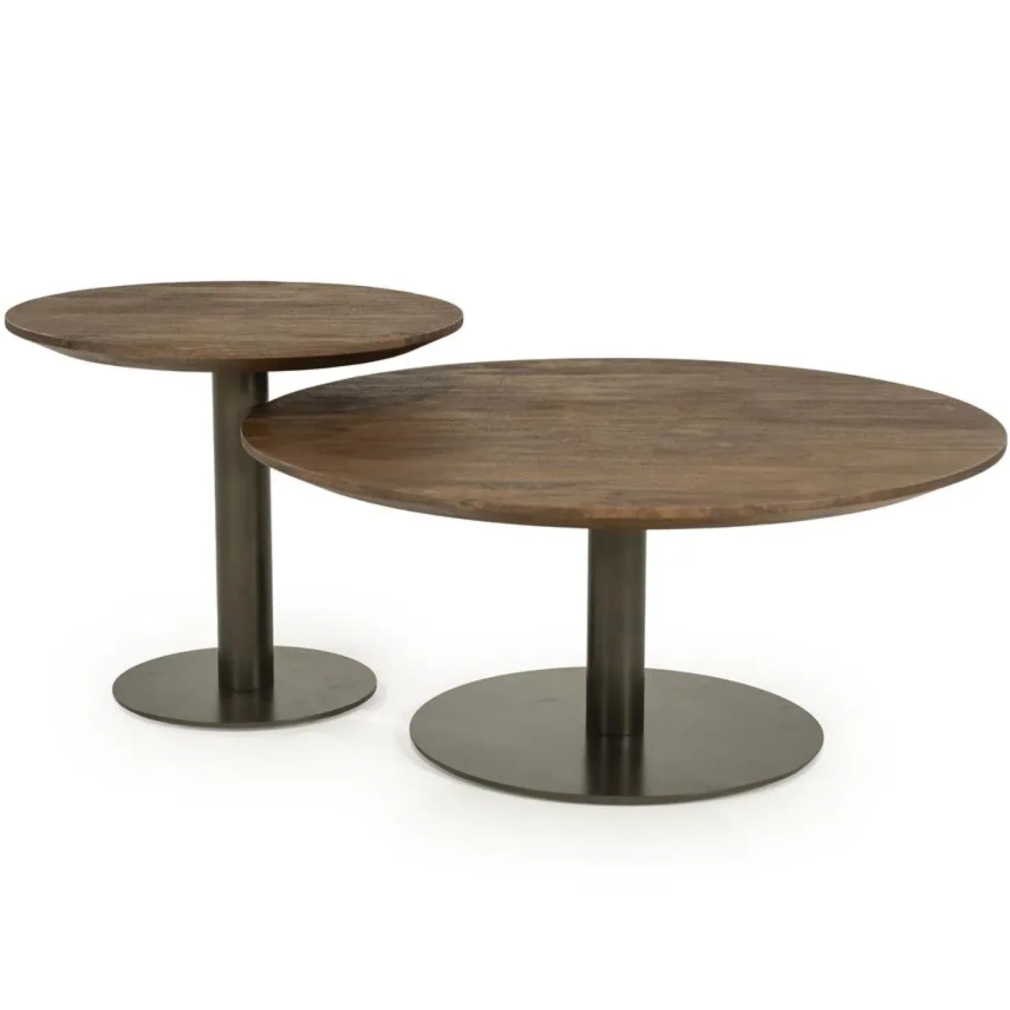 Esila Salontafel rond Bruin 80cm