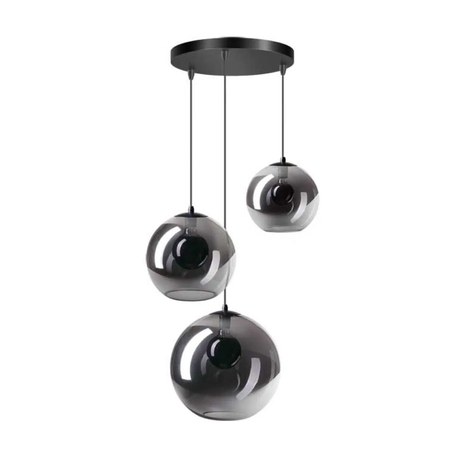 ETH Valora hanglamp getrapt 3-lichts 50cm