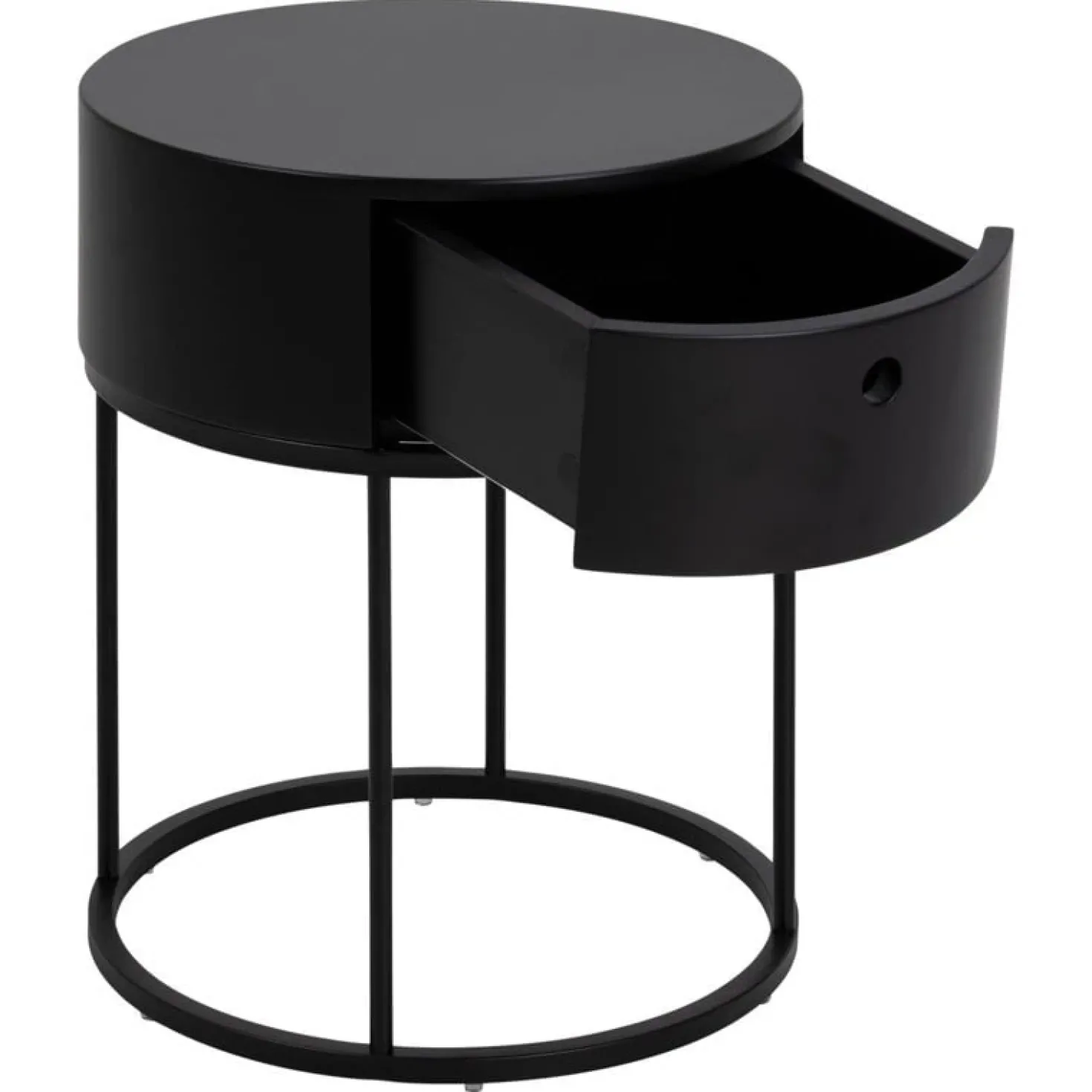Evara Nachtkastje Zwart 40cm
