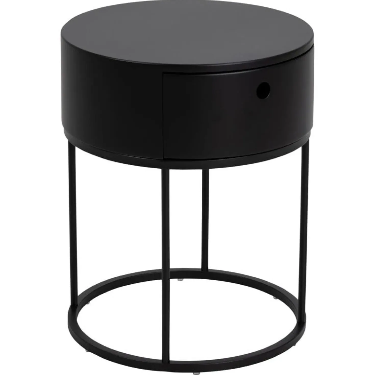 Evara Nachtkastje Zwart 40cm