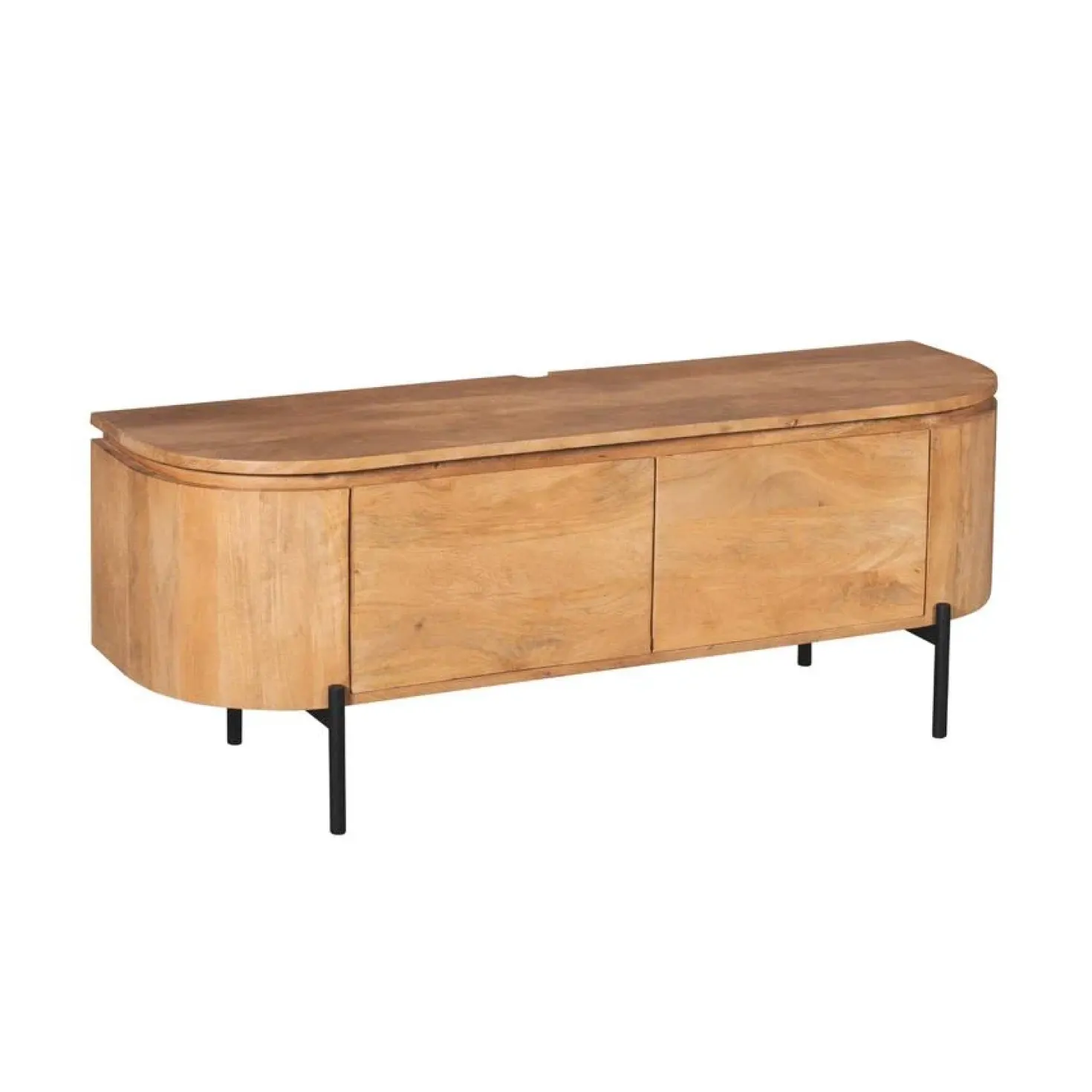 Evi Zwevend Tv meubel Naturel Mangohout 120cm