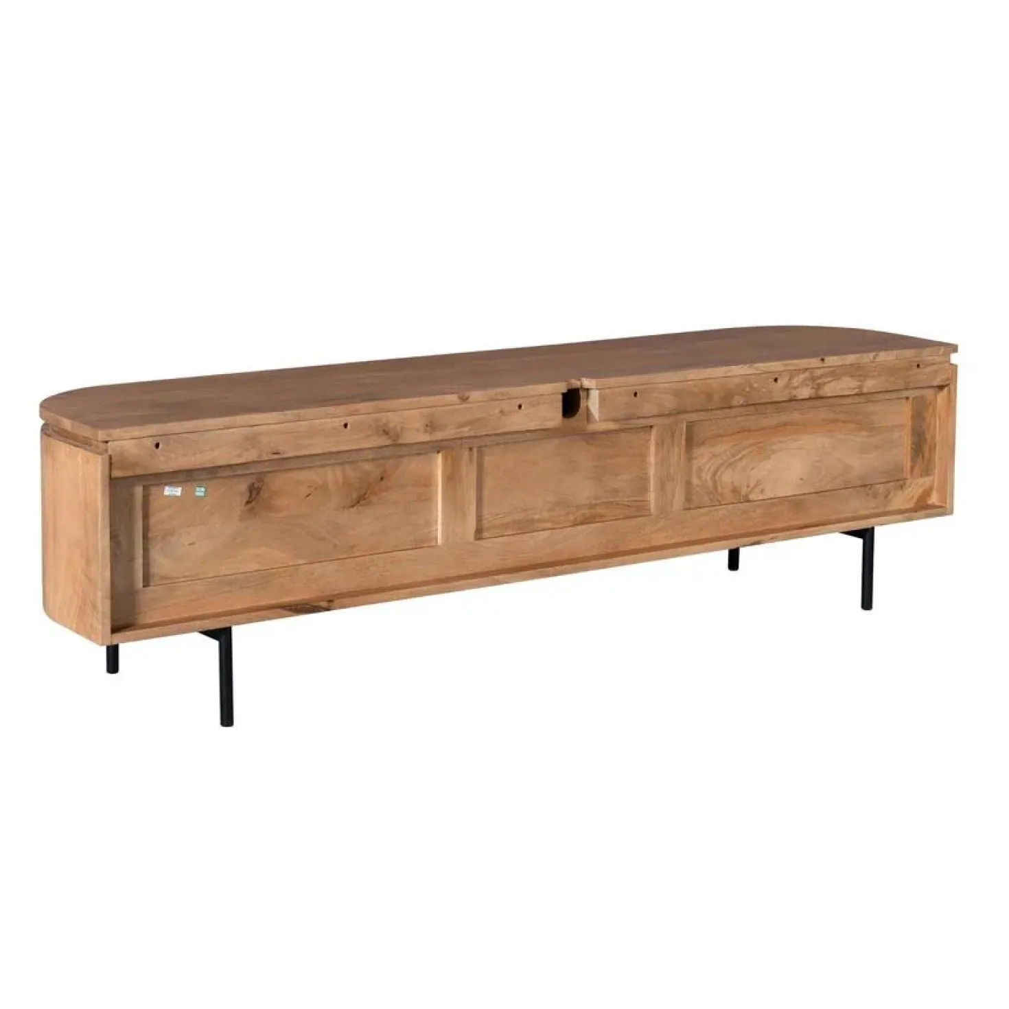 Evi Zwevend Tv meubel Naturel Mangohout 160cm