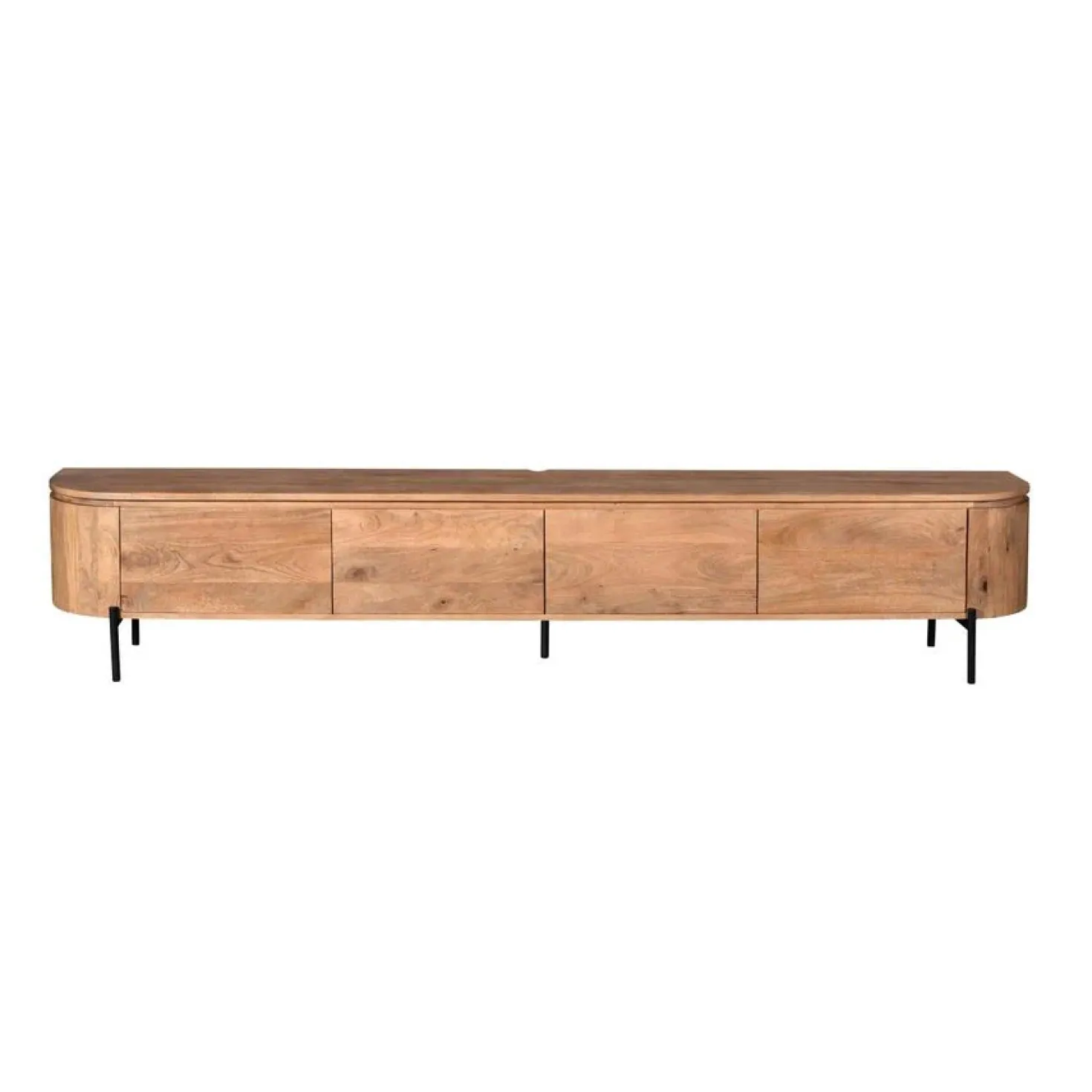 Evi Zwevend Tv meubel Naturel Mangohout 240cm