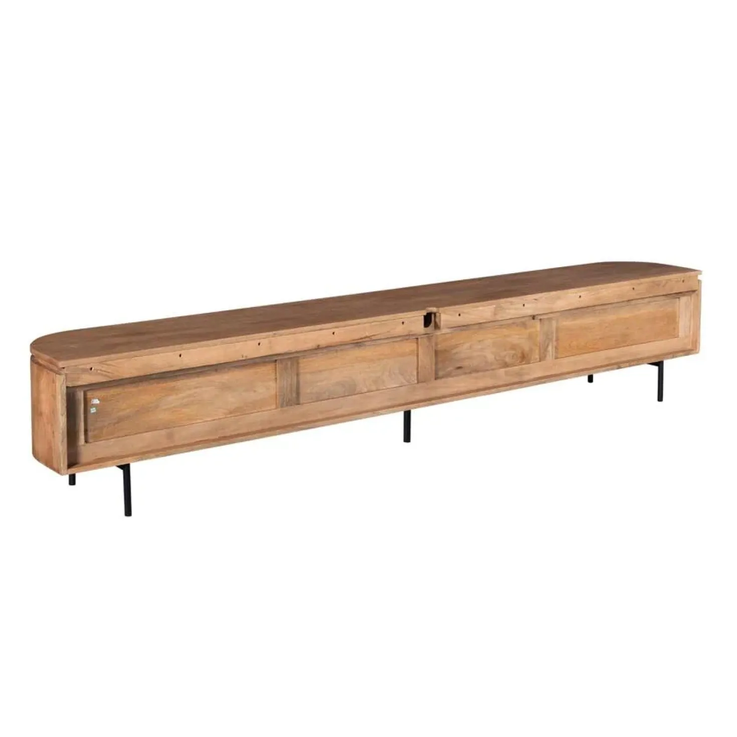 Evi Zwevend Tv meubel Naturel Mangohout 240cm