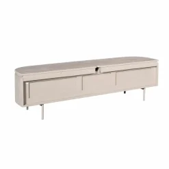 Evi Zwevend Tv meubel Taupe Mangohout 160cm