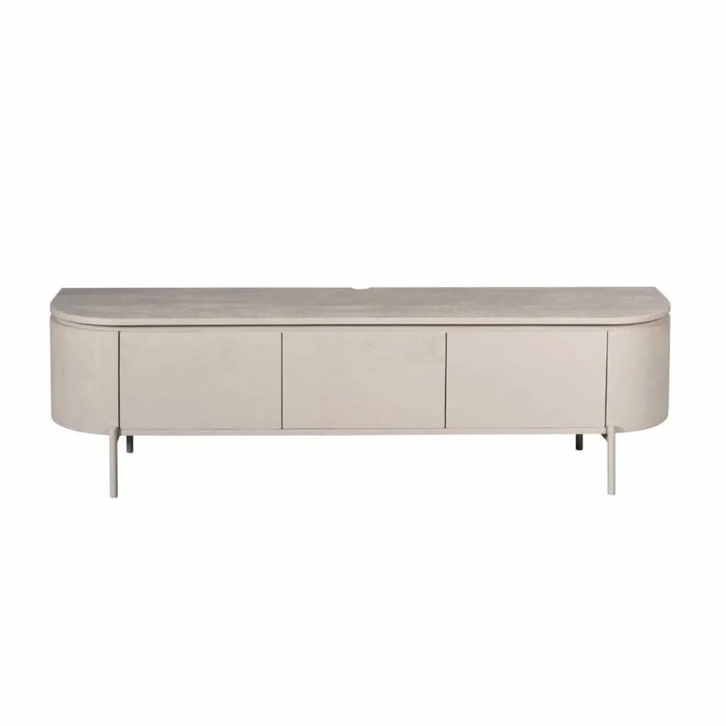 Evi Zwevend Tv meubel Taupe Mangohout 160cm