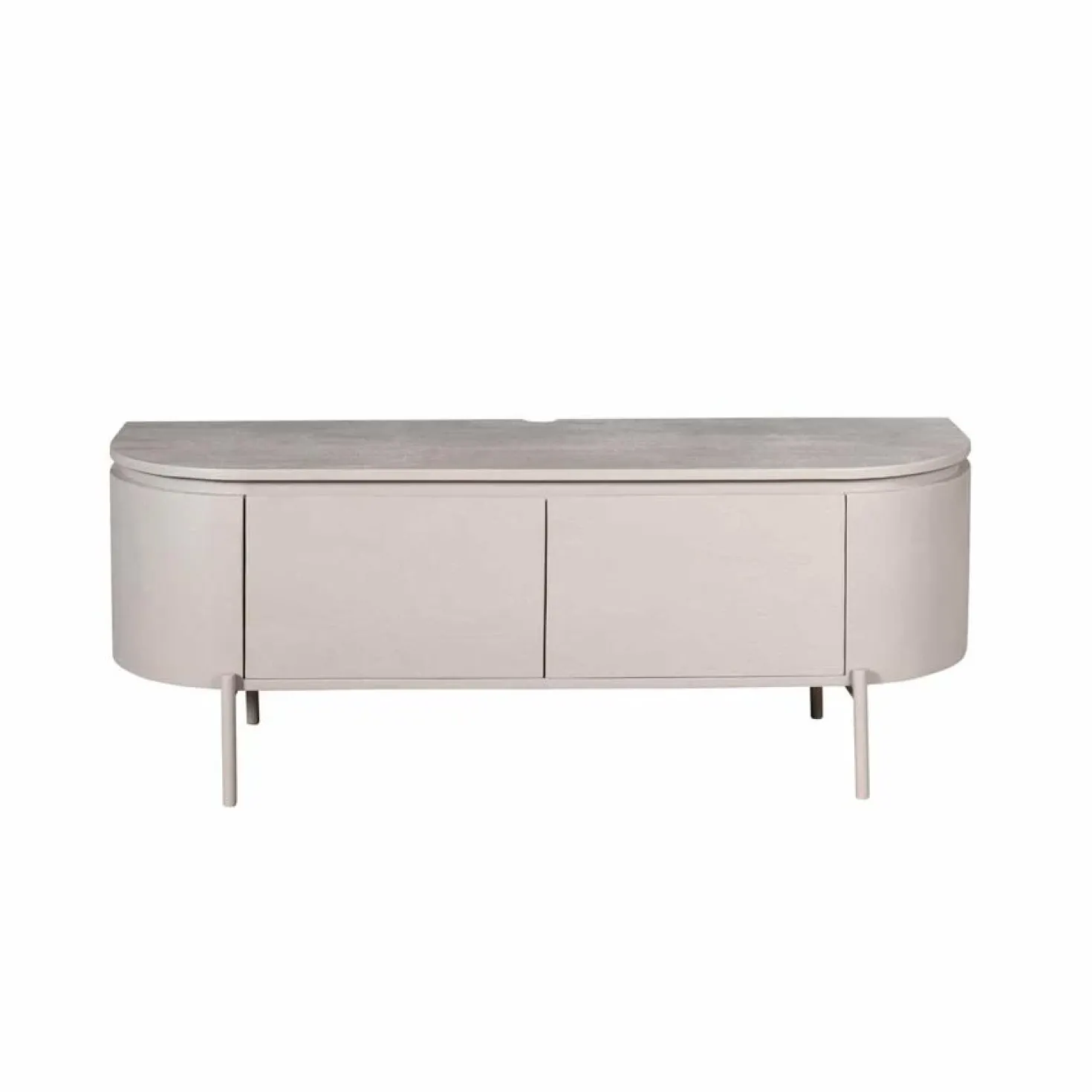 Evi Zwevend Tv meubel Taupe Mangohout 120cm
