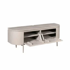 Evi Zwevend Tv meubel Taupe Mangohout 120cm