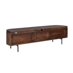 Evi Zwevend Tv meubel Walnoot Mangohout 160cm