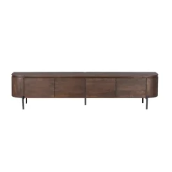 Evi Zwevend Tv meubel Walnoot Mangohout 240cm