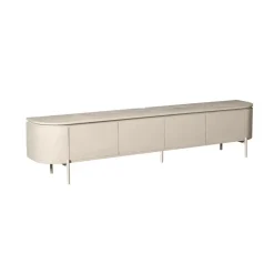 Evi Zwevend Tv meubel Zand Mangohout 240cm