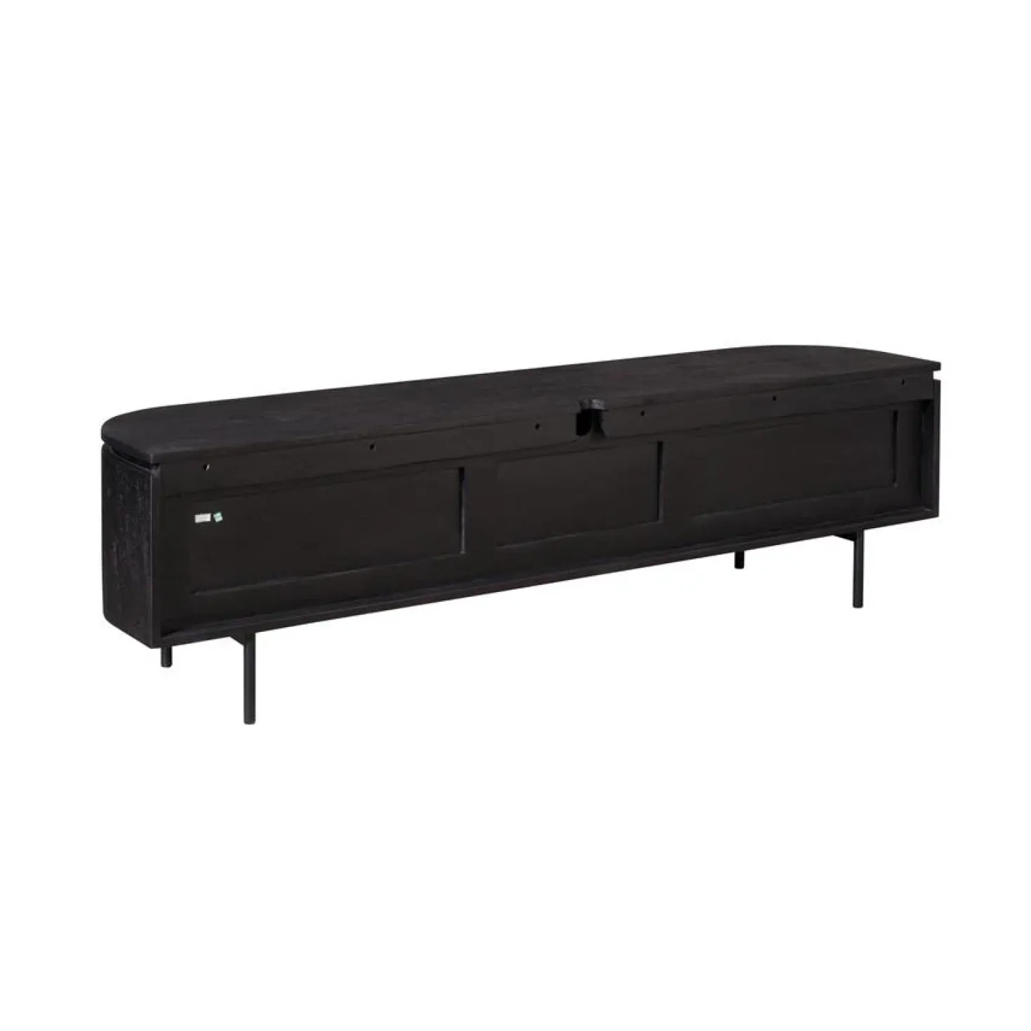 Evi Zwevend Tv meubel Zwart Mangohout 160cm