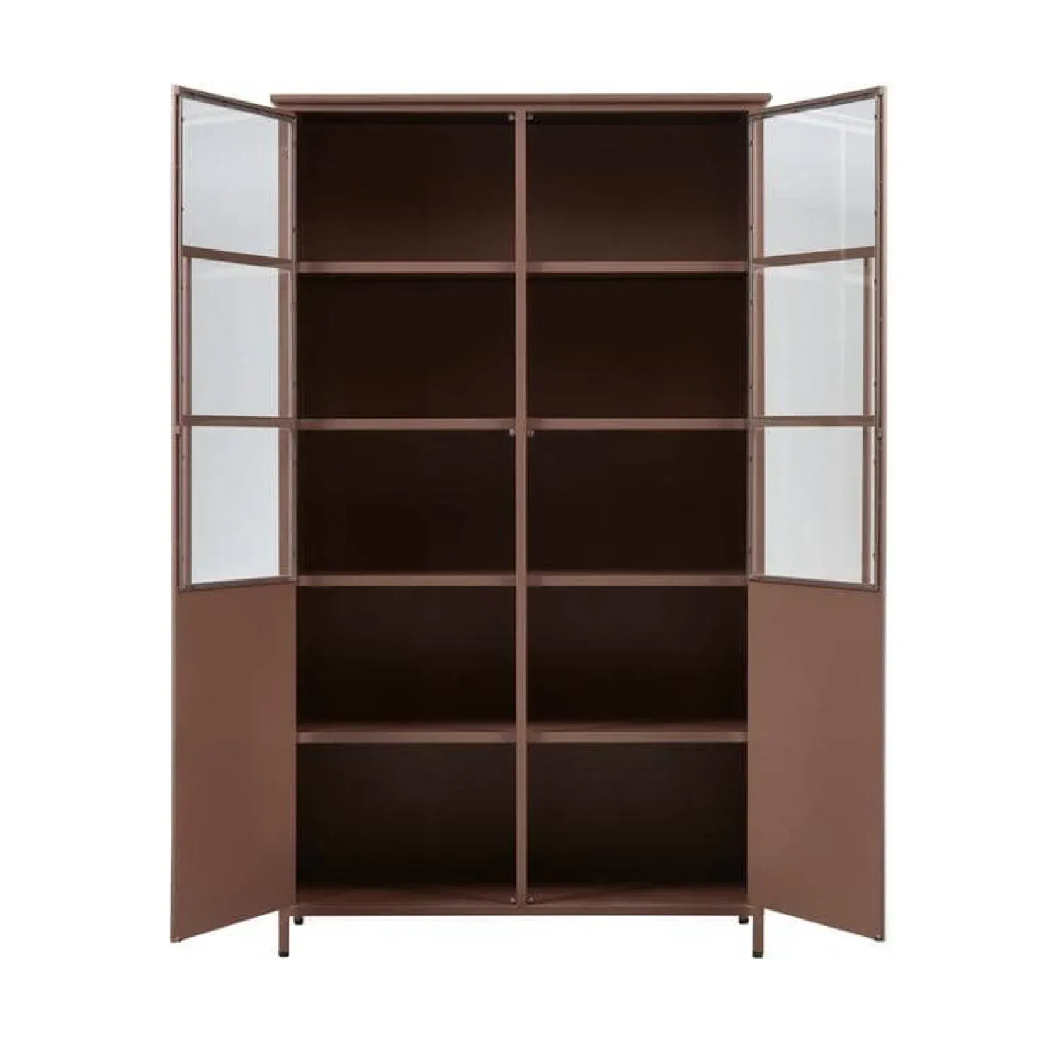 Exhibit Vitrinekast metaal tan 99 cm