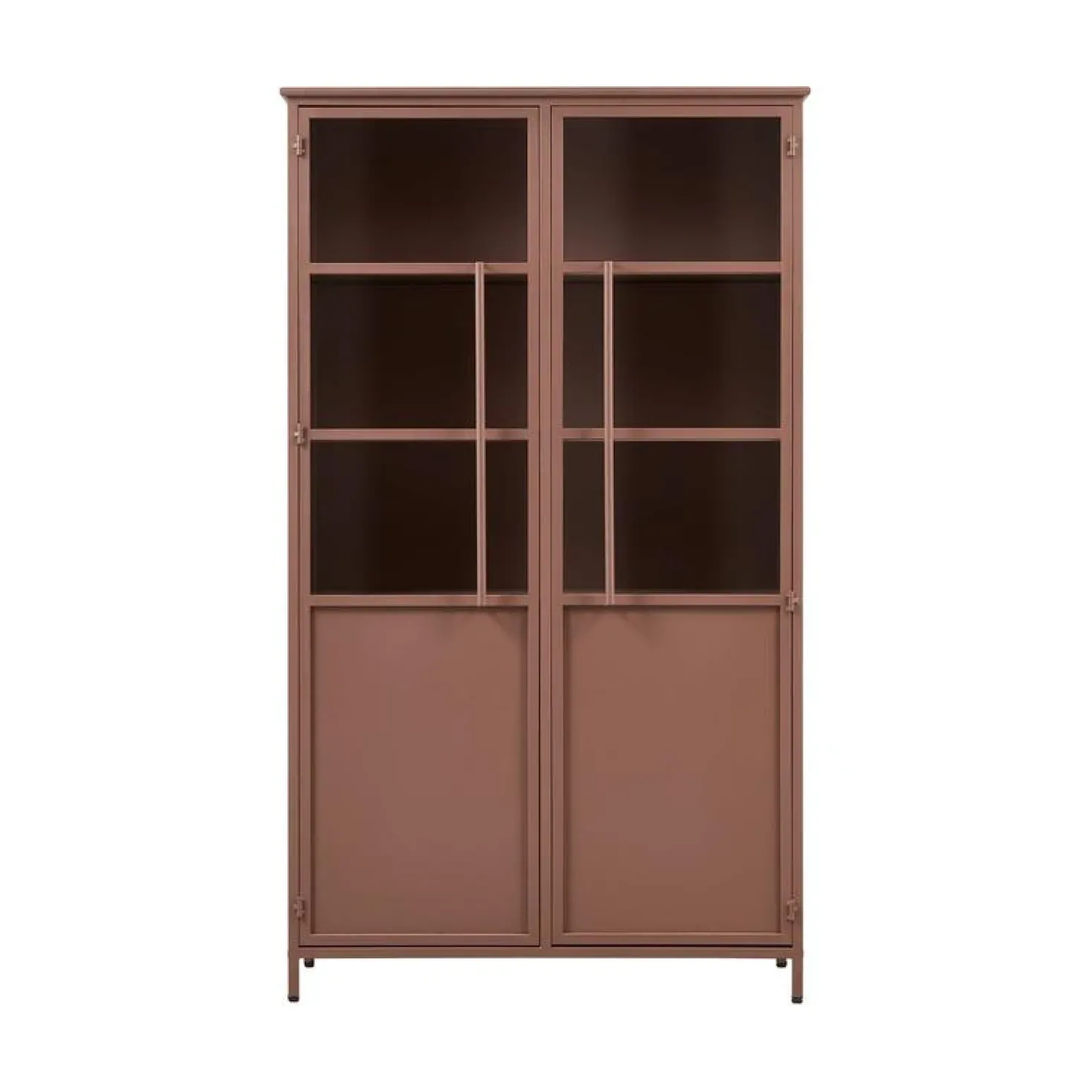 Exhibit Vitrinekast metaal tan 99 cm
