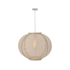 Fabric 1-lichts Hanglamp Zand 58cm