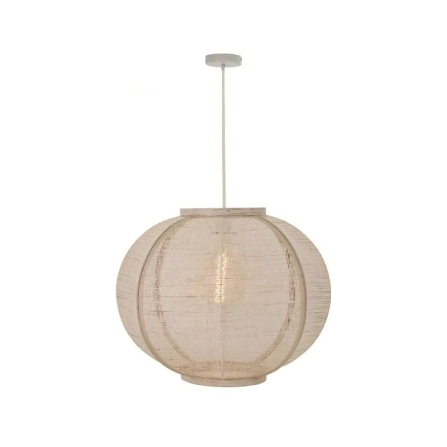 Fabric 1-lichts Hanglamp Zand 58cm