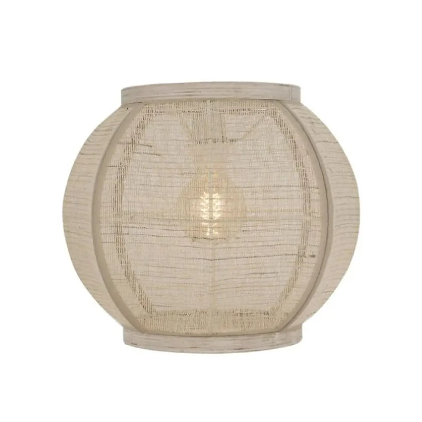 Fabric 1-lichts Plafondlamp Zand 33cm