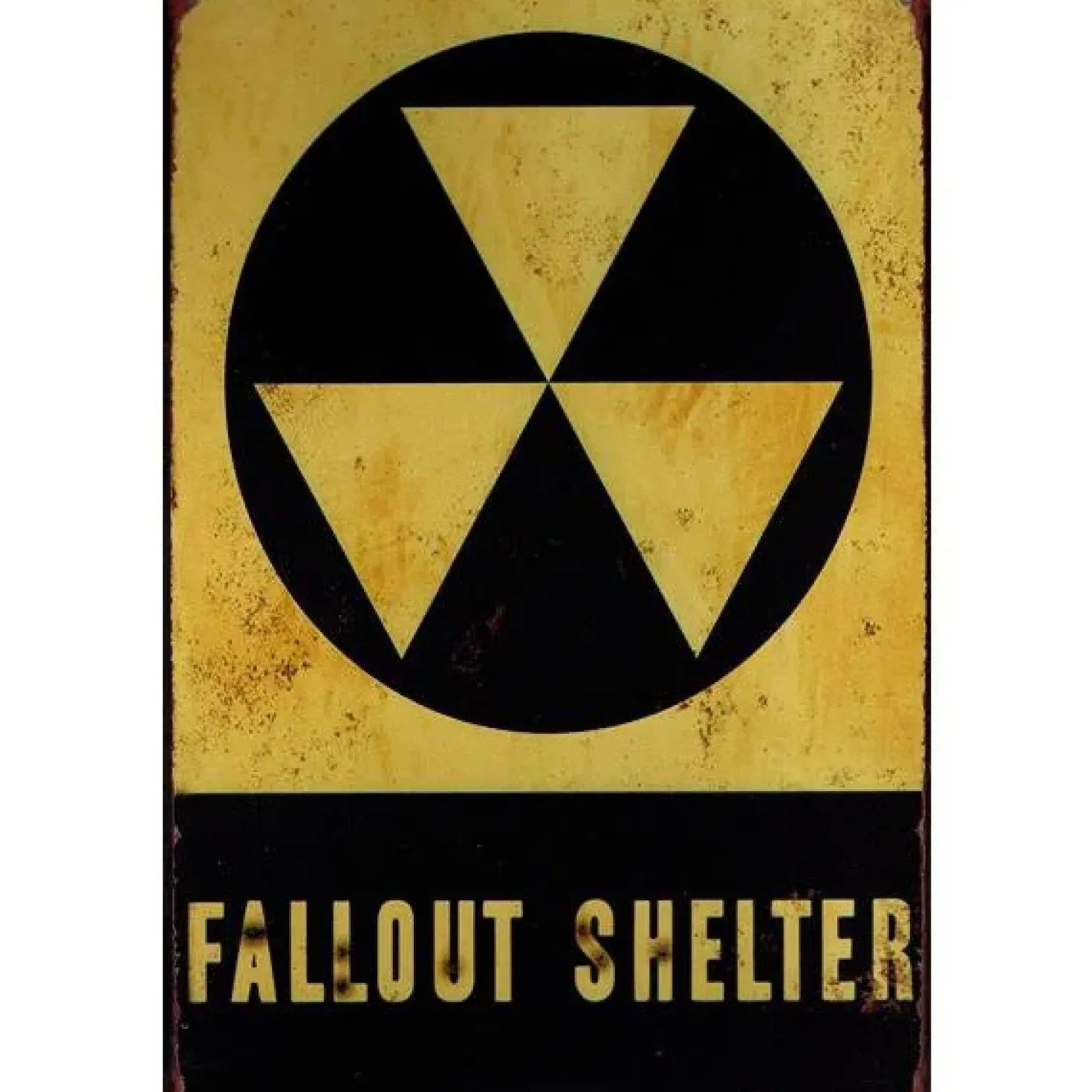 Fallout Shelter - metalen bord