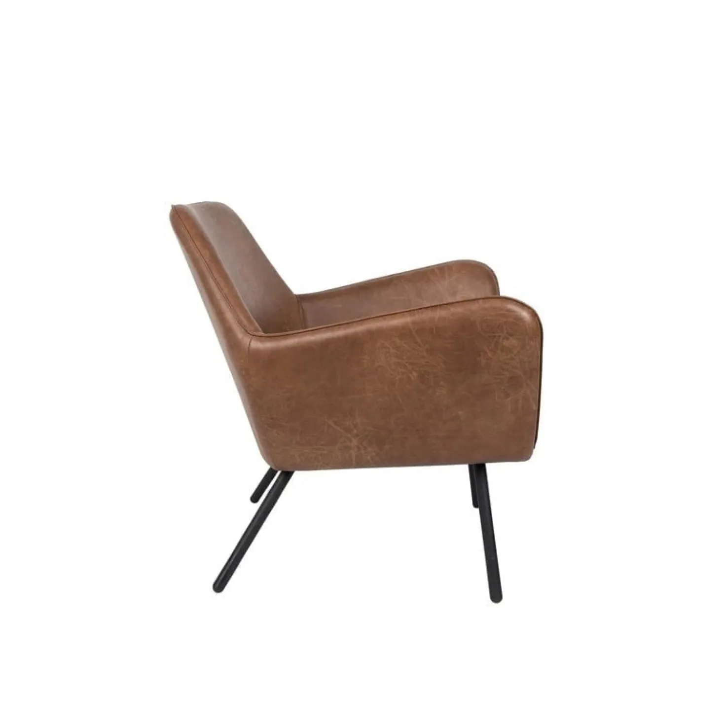 Fauteuil Bon Bruin PU leer